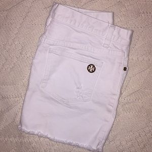 White Tory Burch Mini Skirt, Size 28